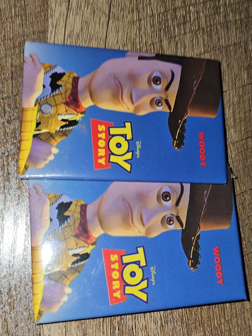 Vintage 1995 Toy Story Woody Promotional Rectangular Button Pins